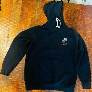 Reef Black Hoodie with Palm Tree Logo